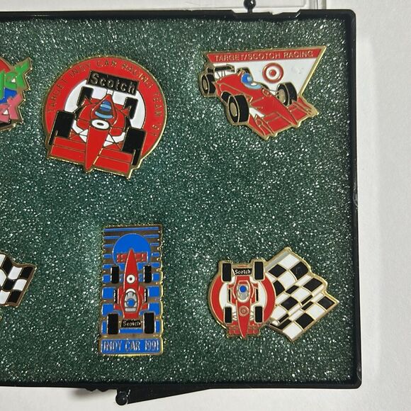 1991 TARGET INDY CAR Racing Team 6 Pin Set -Cheever Fever,Scotch, - Picture 4 of 7
